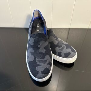 Rothy’s The Original Slip On Sneaker Women’s Size 8 Black Gray Camo NWOT